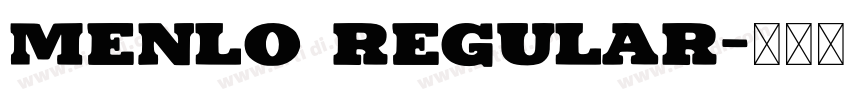 Menlo Regular字体转换